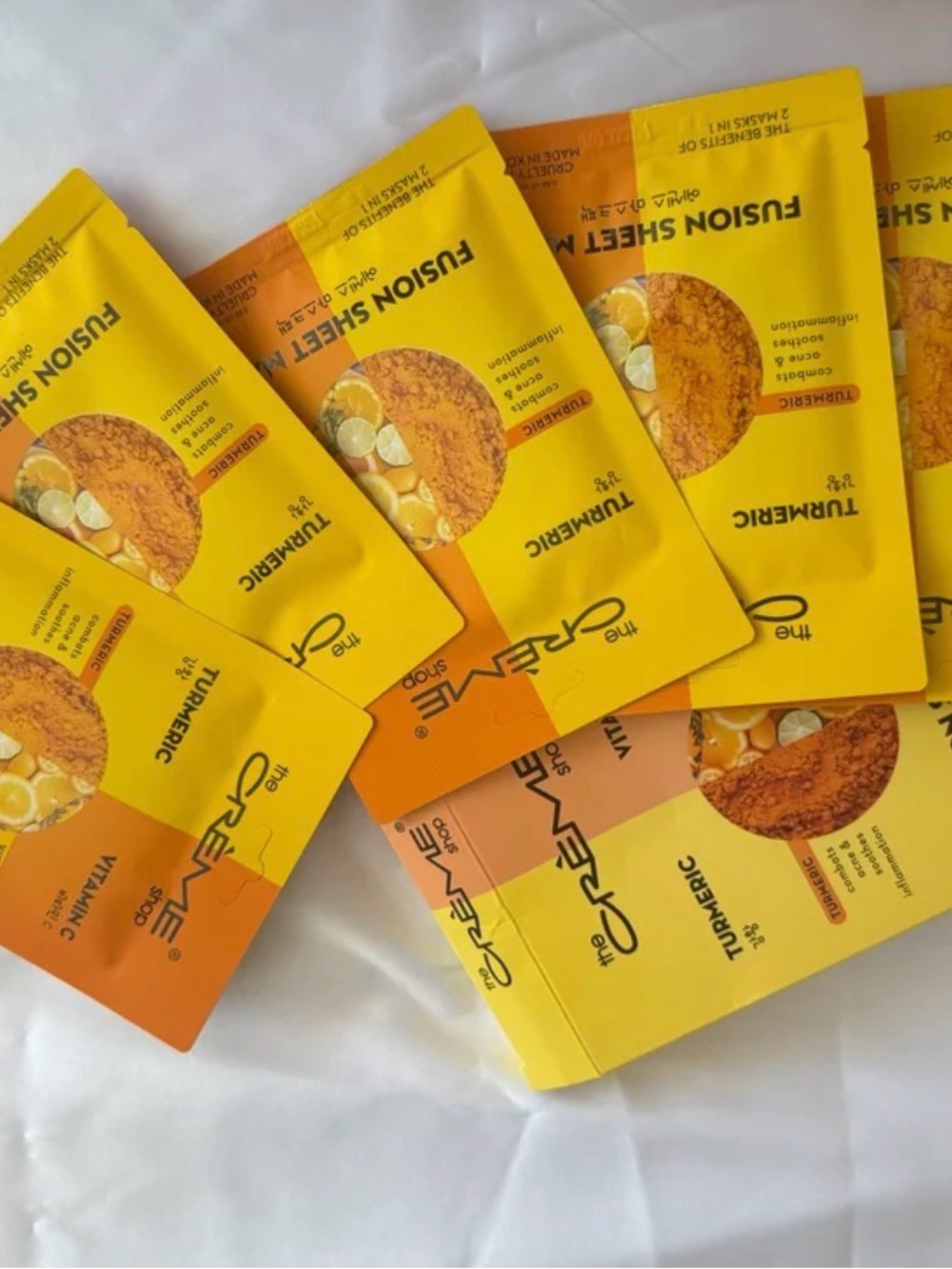 The Crème Shop Turmeric & Vitamin C Fusion Sheet Mask (5 Pack)